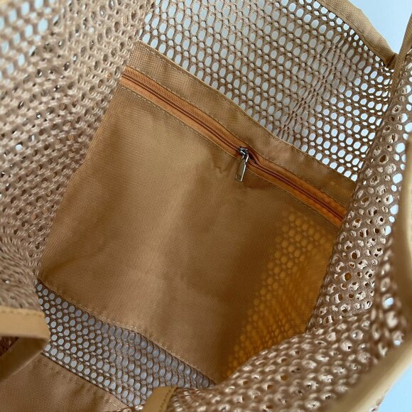 Brand New Mesh Beach Bag Big Capacity Shoulder Bag for Travel Beach Picnic - Picture 7 of 10